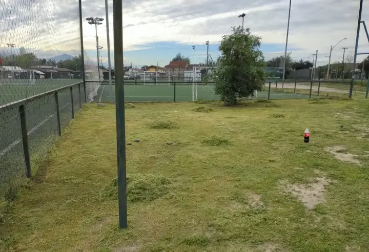 Área verde de un recinto deportivo